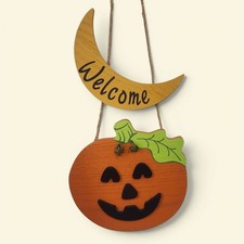 Avon Harvest Home Door Decoration Pumpkin Halloween Jack-O-Lantern w/Box
