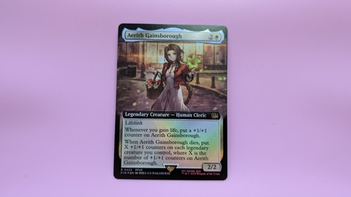 MTG Aerith Gainsborough Final Fantasy Rare Extended Art FOIL HOLO - Bild 1 von 2