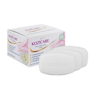 Kozicare Kojic Acid Glutathione Skin Brightening Body Bath Soap Pack of 3