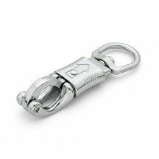Panikhaken 12 cm Karabiner Pferd 250 kg Bruchlast verchromt Sicherheits-Haken