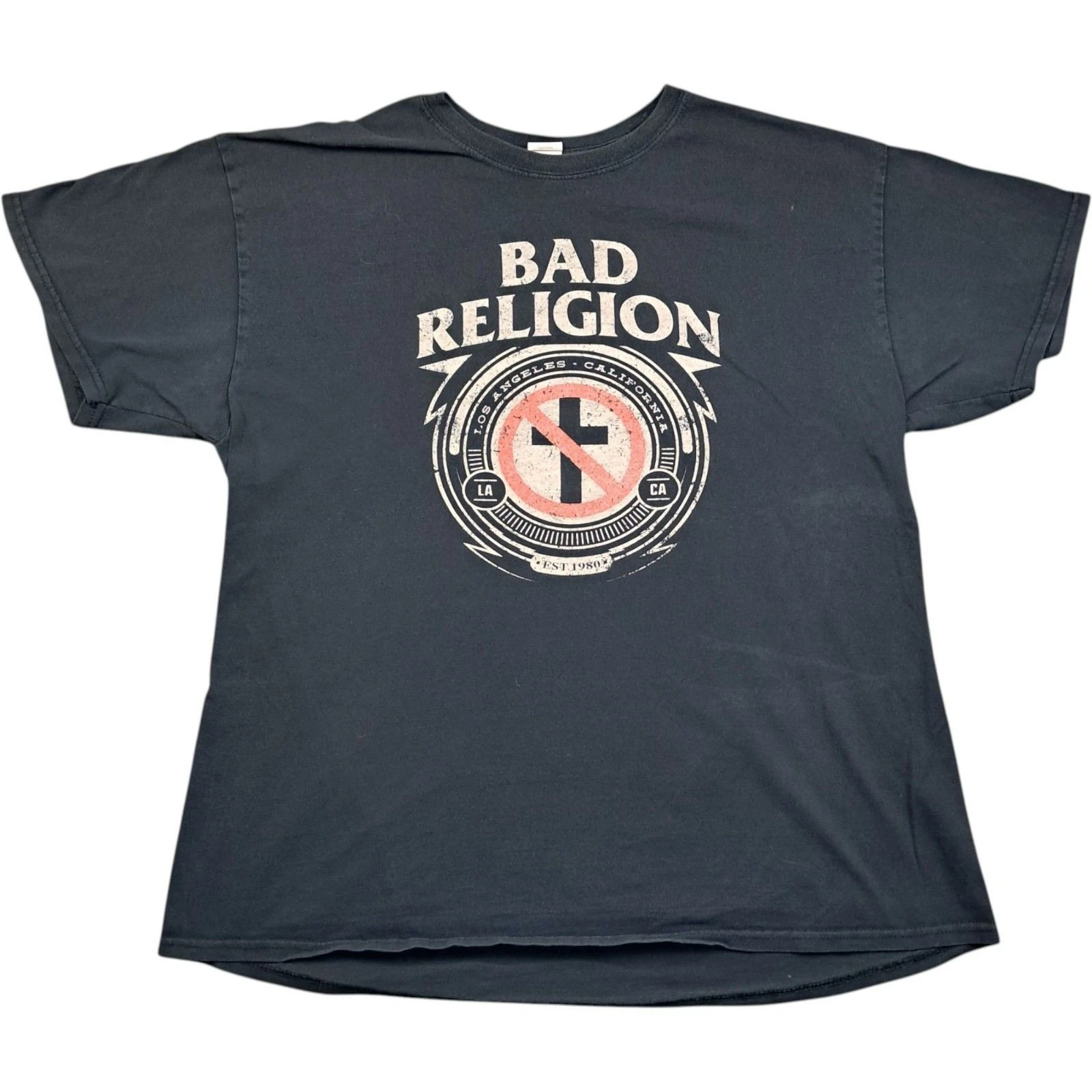Bad Religion T Shirt Extra Large Men's Black Cotton Vintage Band Graphic