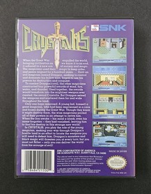 Crystalis (Nintendo NES, 1990) Tested Case Clean Label