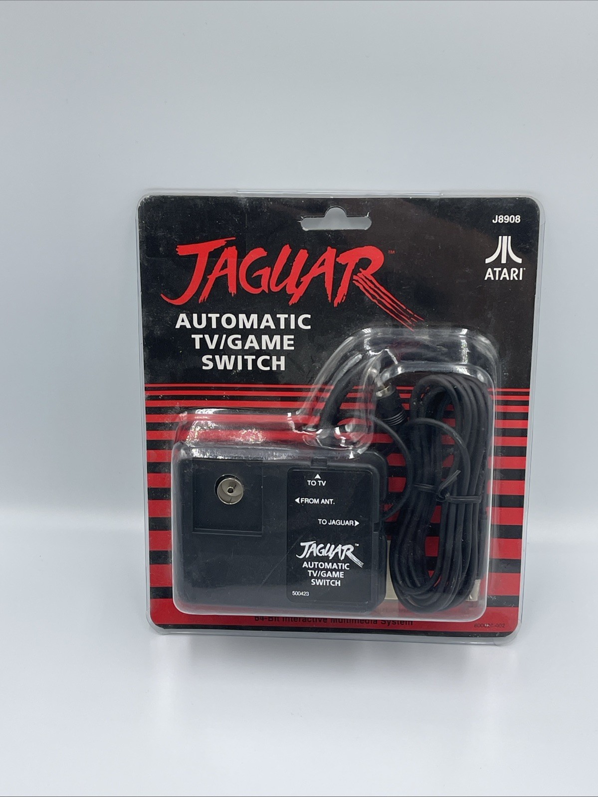 ACCESSOIRE ATARI - JAGUAR TV GAME SWITCH - NEUF BLISTER RIGIDE NEW SEALED