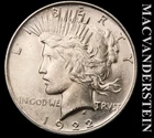 1922 Peace Dollar- Silver- Choice Gem Brilliant Uncirculated+++ Luster #K431