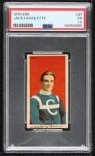 1910 Imperial Tobacco Hockey Series C56 Jack Laviolette #21 PSA 1.5 HOF 11bd