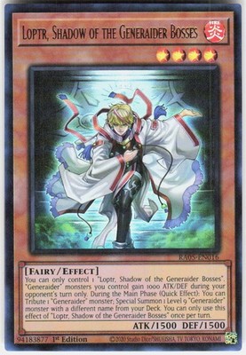 Loptr, Shadow of the Generaider Bosses Ultra Rare RA05-EN016 Yugioh