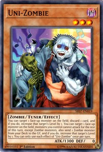 Uni-Zombie - SR07-EN019 - Common - 1st Edition x3 - Near Mint