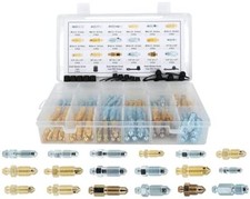 90 Pcs 18 Types Brake Caliper Wheel Cylinder Bleeder Screw Brake Valve Screw A