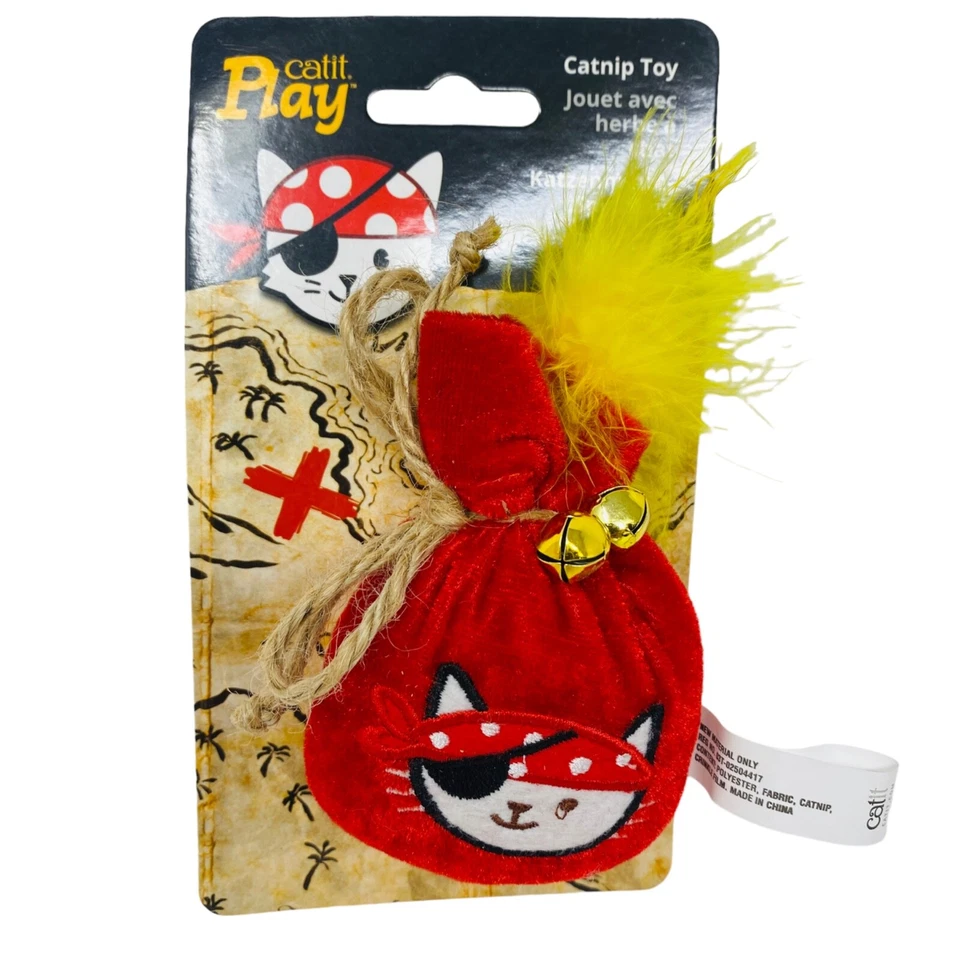Catit Play Pirates Pouch of Gold Catnip Cat Toy - Image 2 of 4