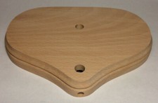 New 5"x7" Oval Figurine Lamp Base, Unfinished Sanded Hardwood 1/8IP Slip #WB271U