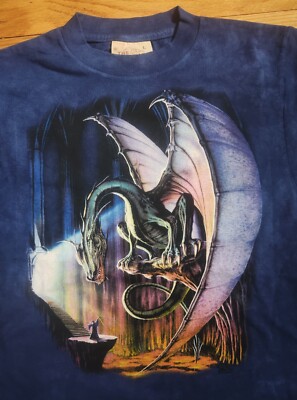 The Mountain Kids Excalibur Merlin Wizard Dragon Youth T-Shirt Md