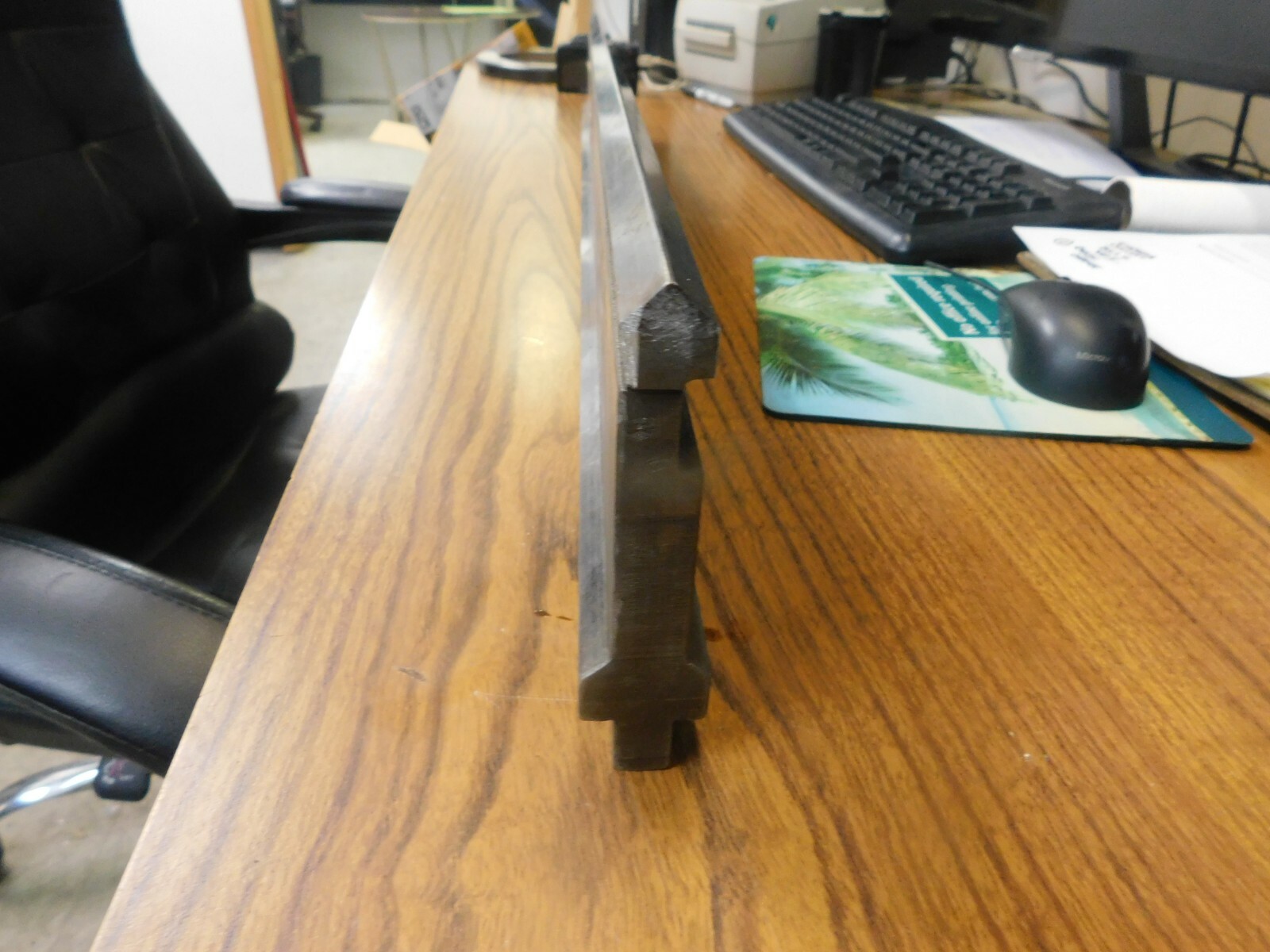 Press Brake Die Material 1.0" Wide 30.5" Long 90° Forming Punch w Cuts