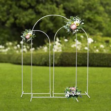 Set of 3 Wedding Arch Backdrop Stand Metal Arch Stand for Birthday Party Wedding