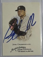 Signed 2008 Topps Allen & Ginter Joba Chamberlain Autograph Yankees Rare