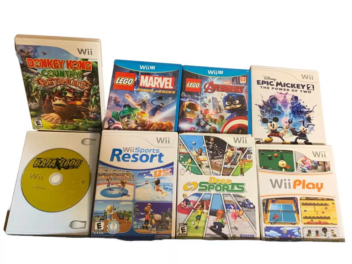 READ LISTING! Nintendo Wii U Deluxe 32GB Black System Console+CHOOSE 1 GAME  USA 709009997532