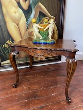 Stunning Elmwood Augustus Pugin Style Gothic Carved Centre Table
