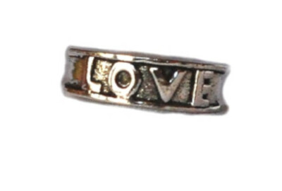 New Sterling Silver Toe Ring Engraved with LOVE