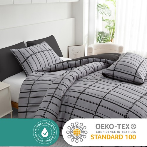 Duvet Cover Set Reversible King Size Duvet Cover Set Double Bedding Sets Single - Picture 165 of 473
