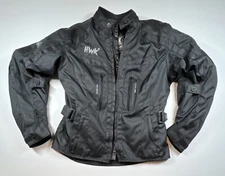 Men’s XL Black HWK Padded Motorcycle Jacket Shoulder Elbow Back Pad Liner