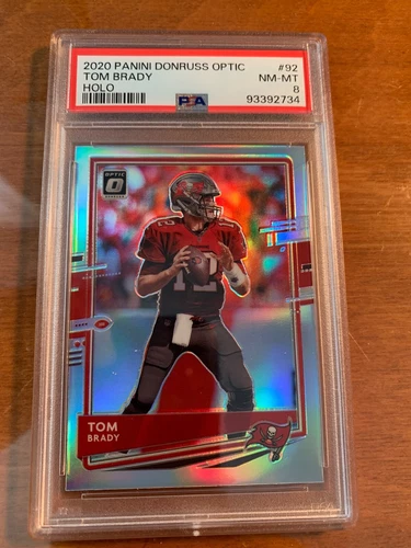 2020 Panini Donruss Optic Tom Brady Holo #92 PSA8