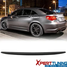 Fits 11-14 Chrysler 200 Sedan Flush Mount OE Factory Matte Black Trunk Spoiler