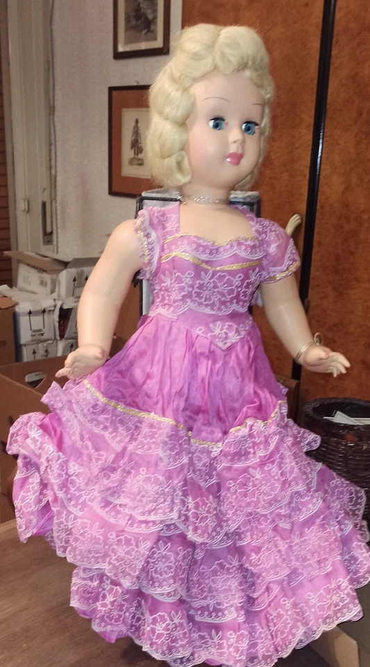 BAMBOLA VINTAGE CELLULOIDE - ANNI 50 ORIGINALE - Immagine 4 di 4