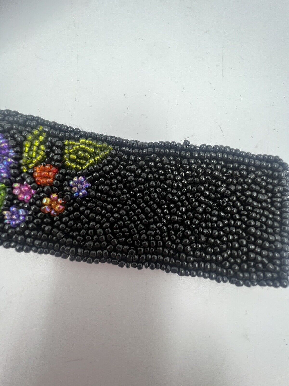 Beaded Flower Bracelet Vintage 90s Goth Fairy Boh… - image 6