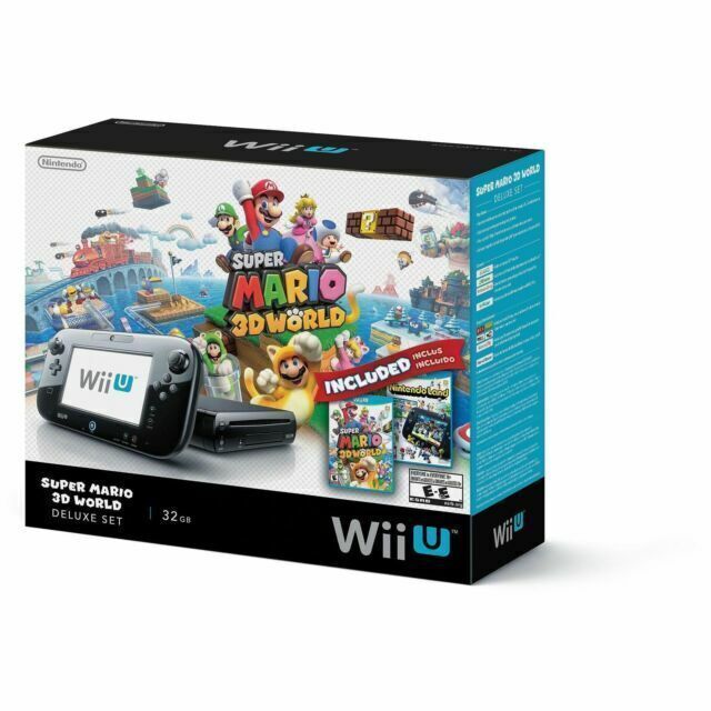 Nintendo Wii U Preto 32GB New Super Mario Bros U Usado - Mundo Joy