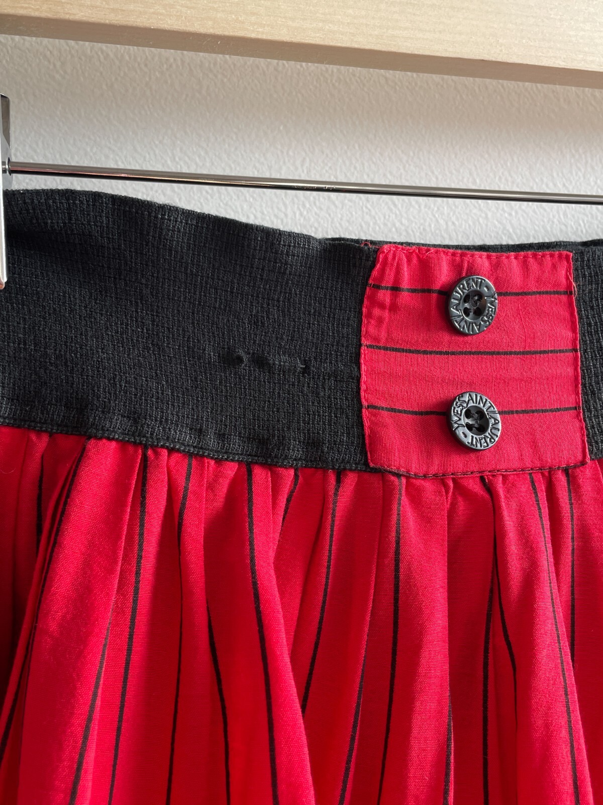 Gonna vintage Yves Saint Laurent Enfance colore rosso 152 cm o XS