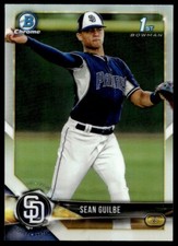 2018 Bowman Draft Chrome Refractor Sean Guilbe G22 San Diego Padres #BDC-144