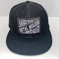 METAL MULISHA CAP HAT Flexfit L-XL Black Patch Skull Helmet Motocross