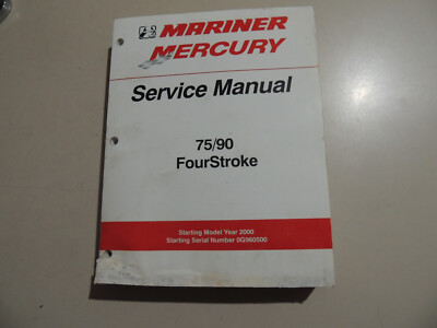 2000-2003 Repair manual Werkstatthandbuch Mariner Mercury 75 90 PS 4Zyl.-4Takt