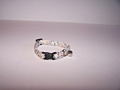 Wet Nose Designs CAT or KITTEN COLLAR Colorful Mini Anchors Nautical Ocean Sail