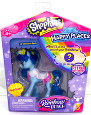 NIB Shopkins Happy Places Rainbow Beach Popsicorn Blue Pony Figure 2017