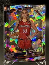2025 Panini Prizm WNBA #145 Lucy Olsen Variation Rookie Ice Prizm Mystics