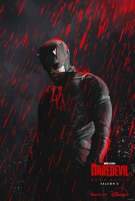 DAREDEVIL BORN AGAIN STAGIONE 2 POSTER MARVEL NETFLIX CHARLIE COX