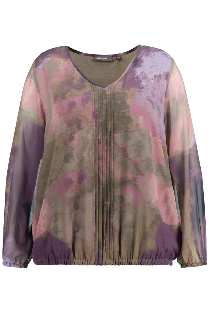 Ulla Popken RÜCKEN-SCHRIFTDRUCK KRAGEN LANGARM - Camicia - Snow White Up121e2vc A11