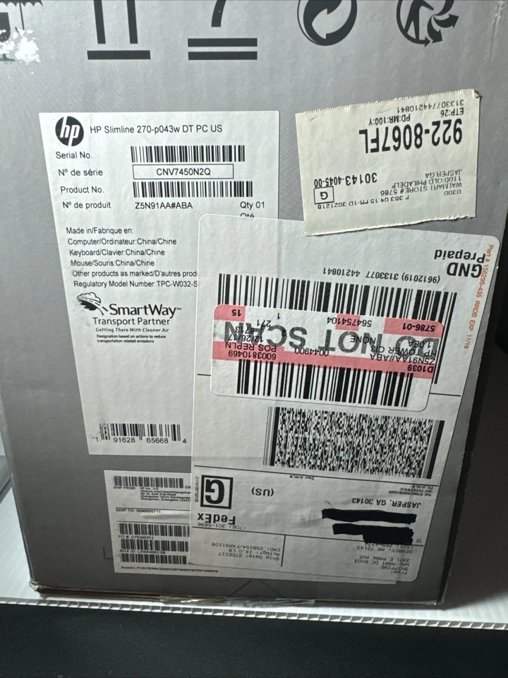 HP Slimline 270-p043w (1TB HDD Intel Core i3 3.9GHz 8GB) Tower Desktop - Z5N91AA - Image 3 of 4