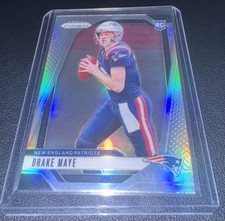 2024 Panini Prizm Drake Maye Rookie Silver Prizm #329 New England Patriots NFL