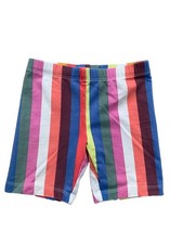 Tea Collection Size 5 Colorful Rainbow Stripe Tumble Biker Somersault Shorts
