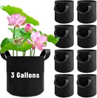 8pack Lily Plant Pots for Pond, Durable Water Pond Black -8pack