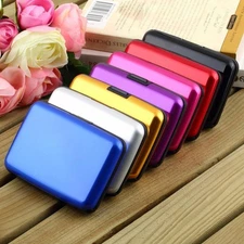 Metal RFID Blocking Wallet Credit Card Holder Case for Men & Women