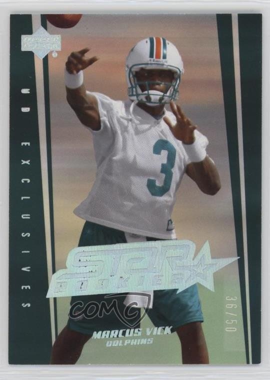 2006 Upper Deck UD Exclusives Silver 36/50 Marcus Vick #251 Rookie RC 07qd