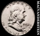 1952 Silver Franklin Half Dollar - Scarce  High Grade  Lustrous  #i160