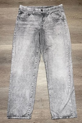 Rag & Bone Miramar Sweatpant Jeans 31 Faux Denim Terry Knit Stretch 32x29 Gray
