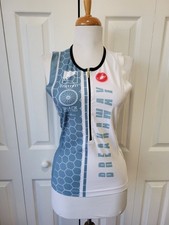 CASTELLI Shake Shack Philadelphia Runner Breakaway Zipper Front White Blue Top M