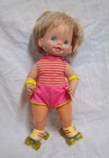 Poupée patineuse remontoir Mattel Baby Skates vintage 1980