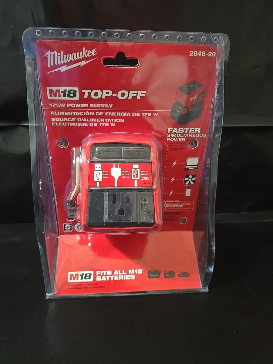 Milwaukee 2846-20 M18 Top-Off 175W Battery - Red for sale online