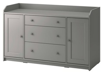 IKEA HAUGA Sideboard, grey 140 x 84 cm