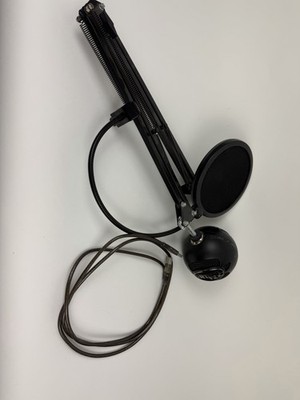 Blue Snowball USB Microphone - Pop Filter, Adjustable Boom Arm, USB Cable
